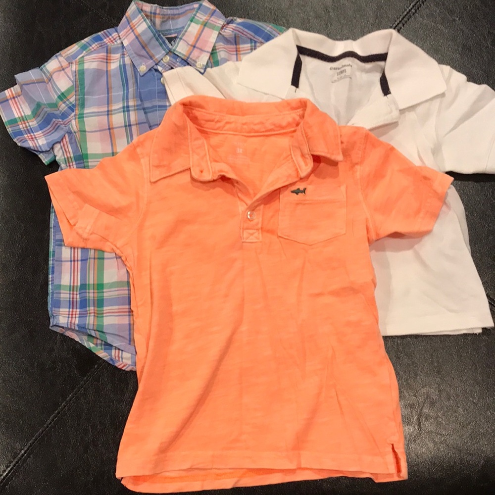3T toddlers collard shirt polo shirt dress shirt bundle